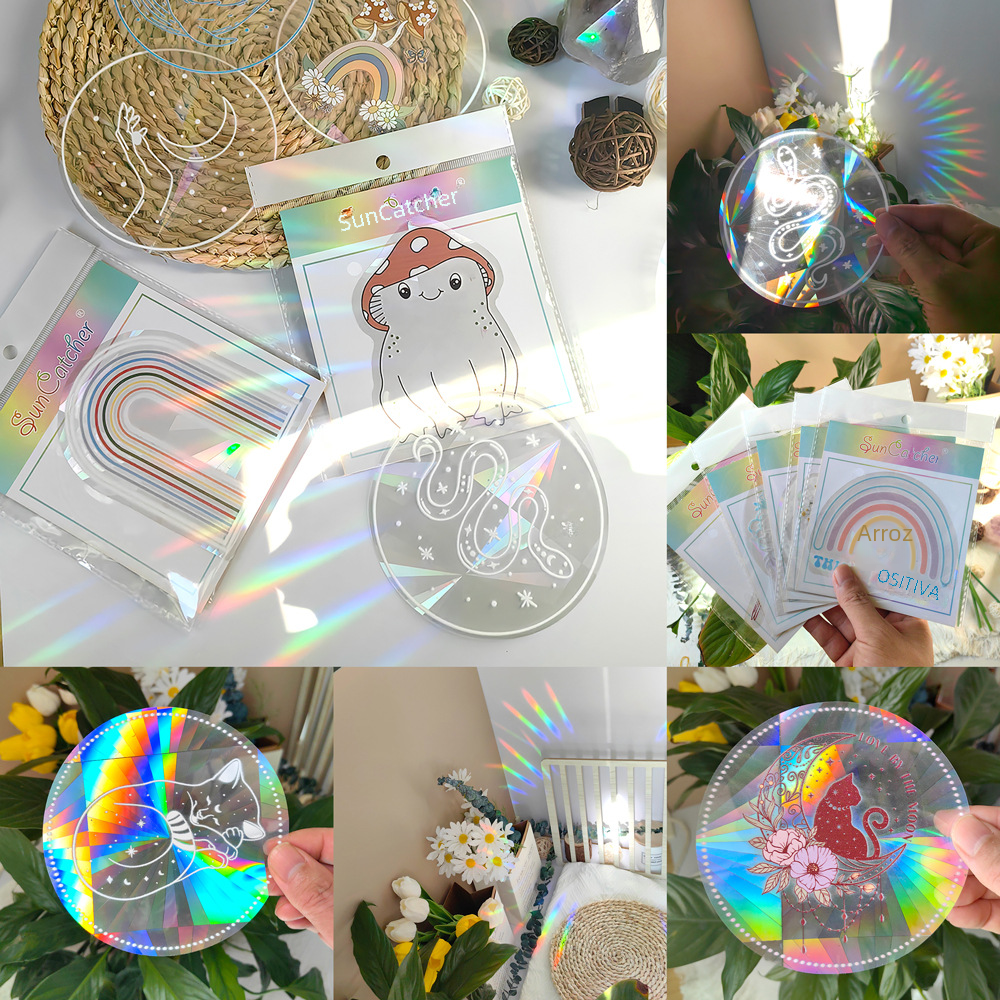 SC001-048 Colorful Suncatcher Rainbow Prism Window Film