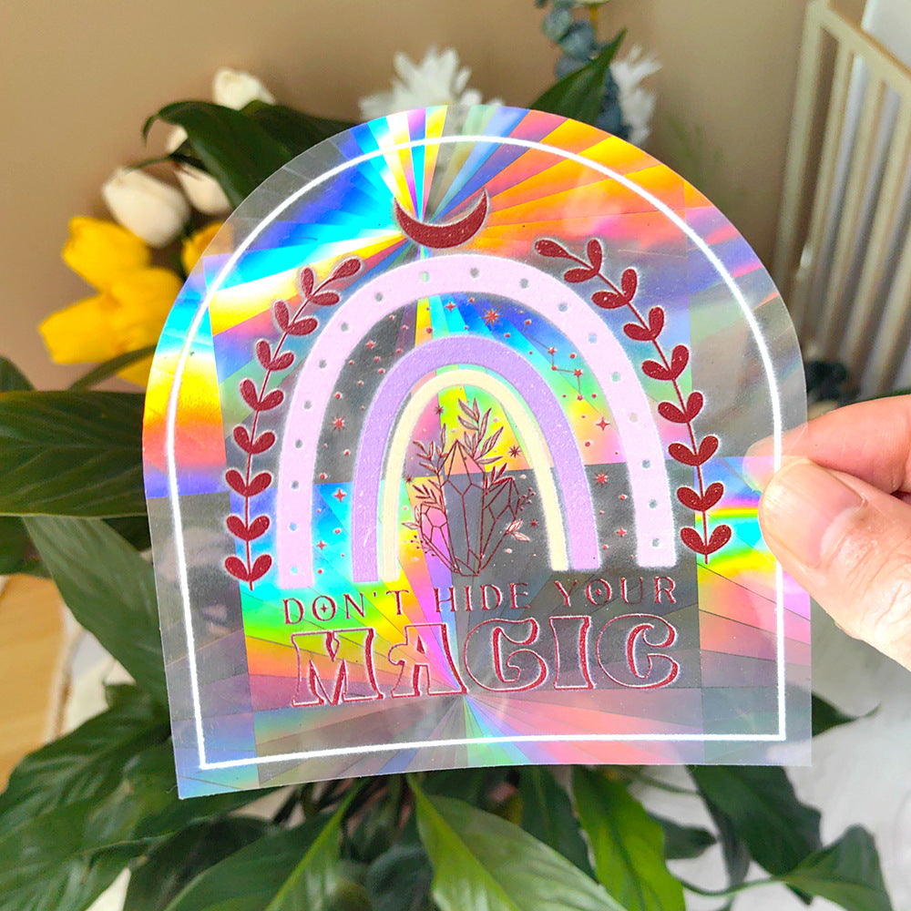 SC001-048 Colorful Suncatcher Rainbow Prism Window Film