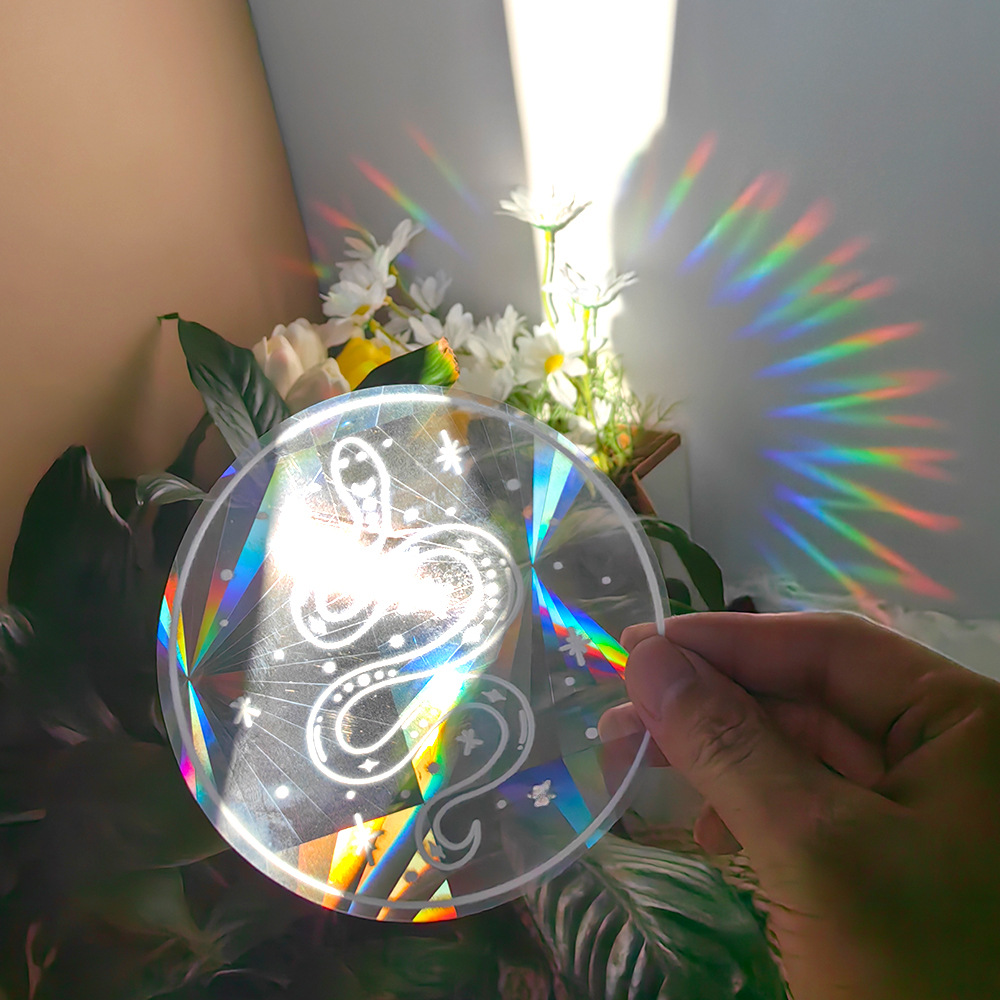 SC001-048 Colorful Suncatcher Rainbow Prism Window Film